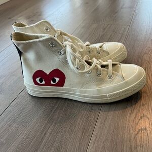 Like new converse comme des garçons high top